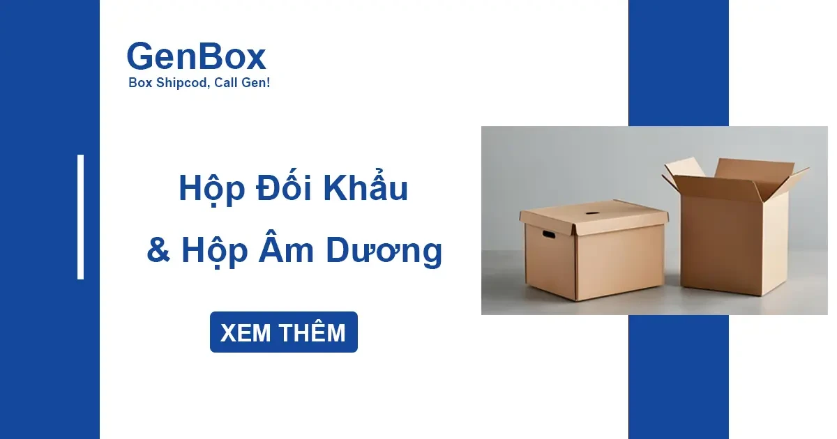 Hộp carton đối khẩu và hộp carton âm dương – Điểm khác biệt nổi bật