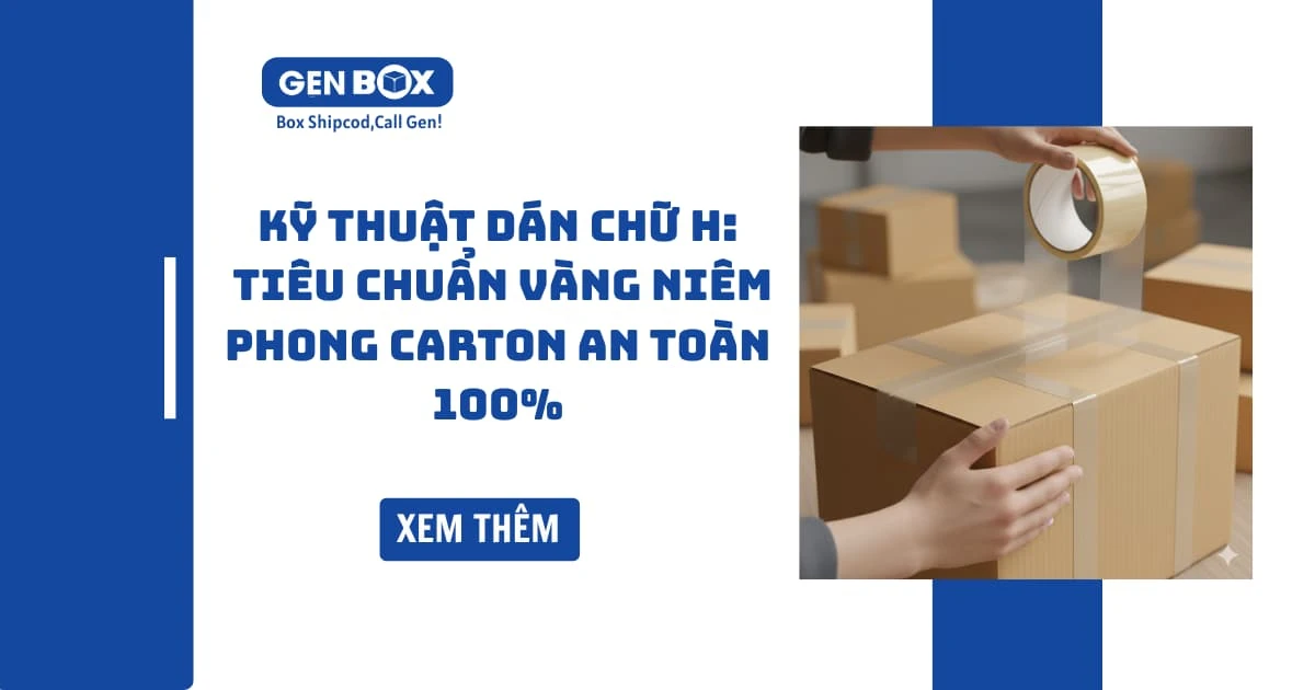 Kỹ Thuật Dán Chữ H: Tiêu Chuẩn Vàng Niêm Phong Carton An Toàn 100%
