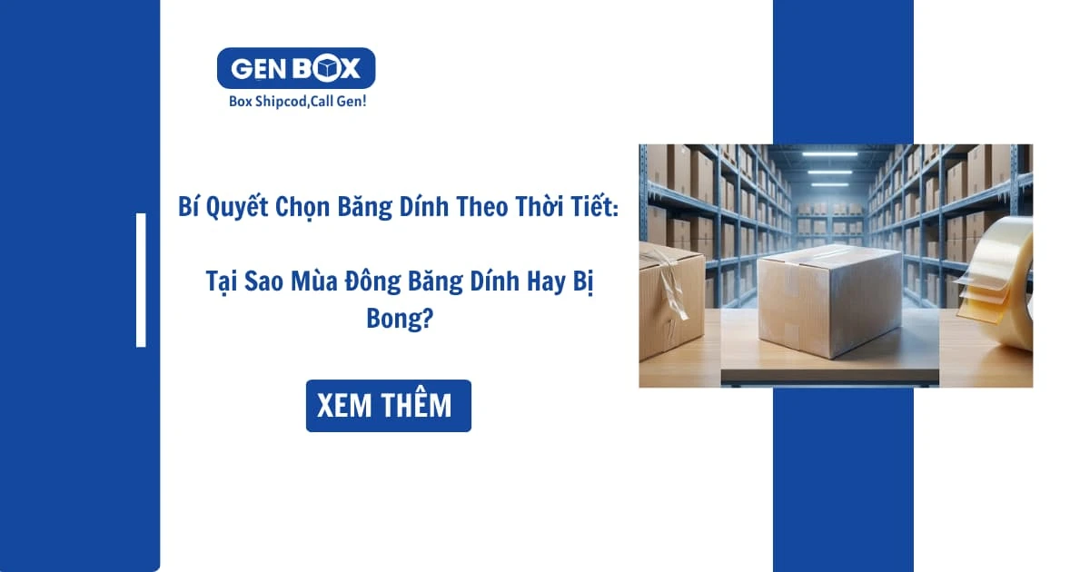 Bí Quyết Chọn Băng Dính Theo Thời Tiết: Tại Sao Mùa Đông Băng Dính Hay Bị Bong?