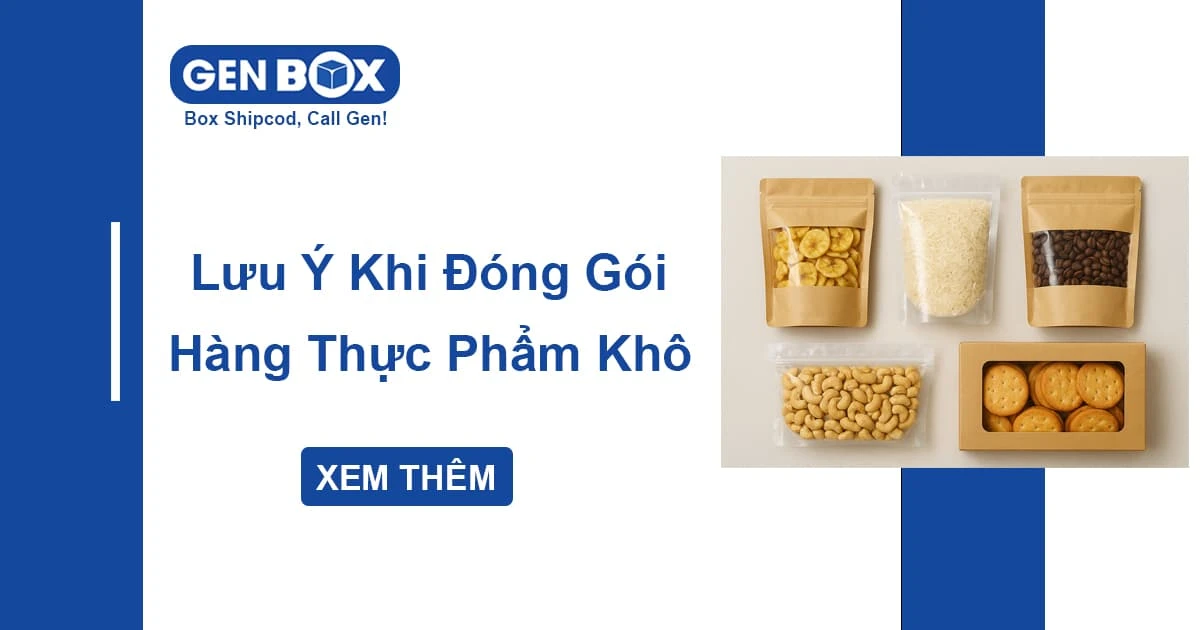Đóng Gói Hàng Thực Phẩm Khô – Cần Lưu Ý Gì Để Đảm Bảo Chất Lượng?