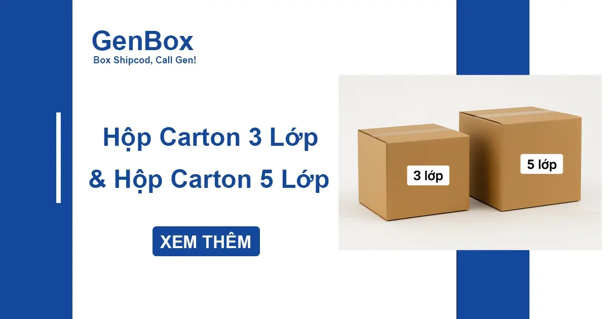 Hộp carton 3 lớp & 5 lớp – nên chọn loại nào?