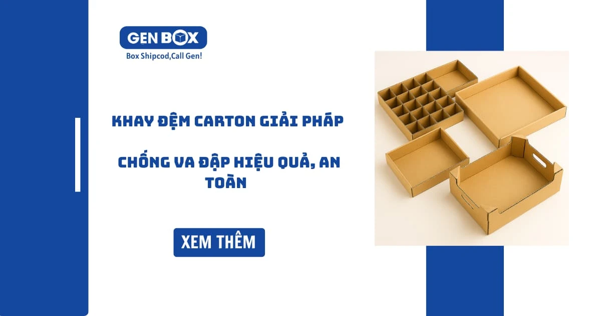 Khay Đệm Carton Giải Pháp Chống Va Đập Hiệu Quả, An Toàn