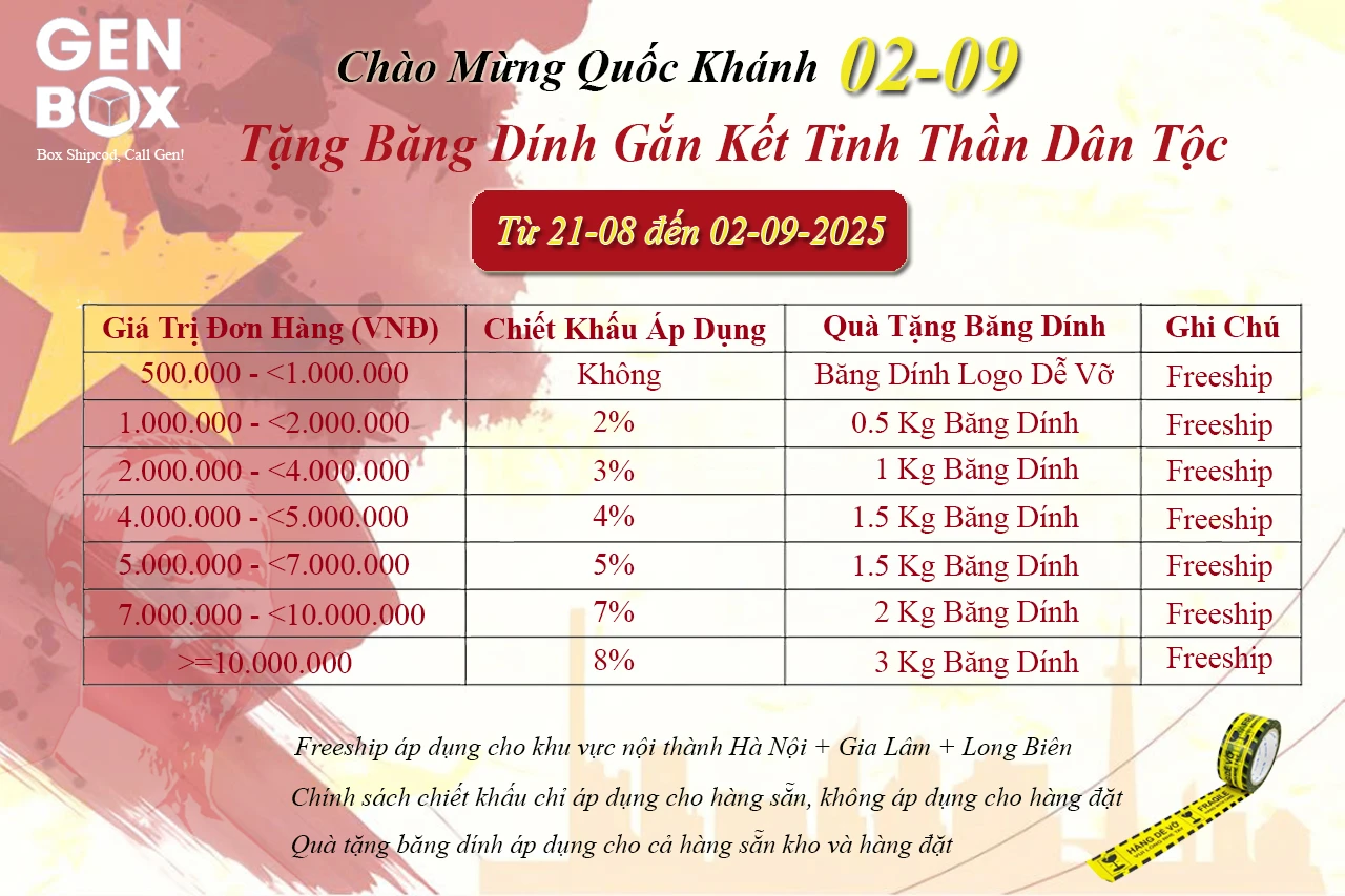 Chương Trình Khuyến Mãi Kỷ Niệm Quốc Khánh 02-09 Genbox