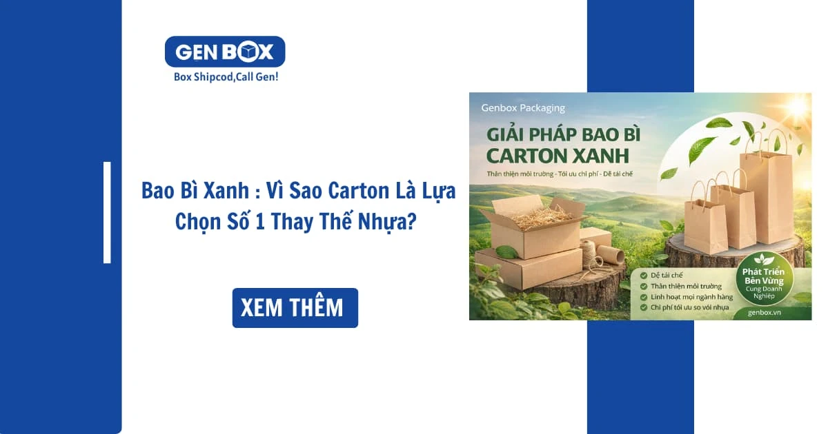 Bao Bì Xanh (Sustainability): Vì Sao Carton Là Lựa Chọn Số 1 Thay Thế Nhựa? Xu Hướng Bao Bì Tự Hủy Sinh Học
