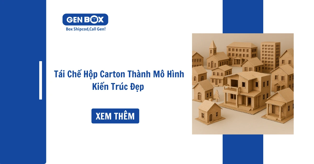 Tái Chế Hộp Carton Thành Mô Hình Kiến Trúc Đẹp – Ý Tưởng Xanh Cho Cuộc Sống