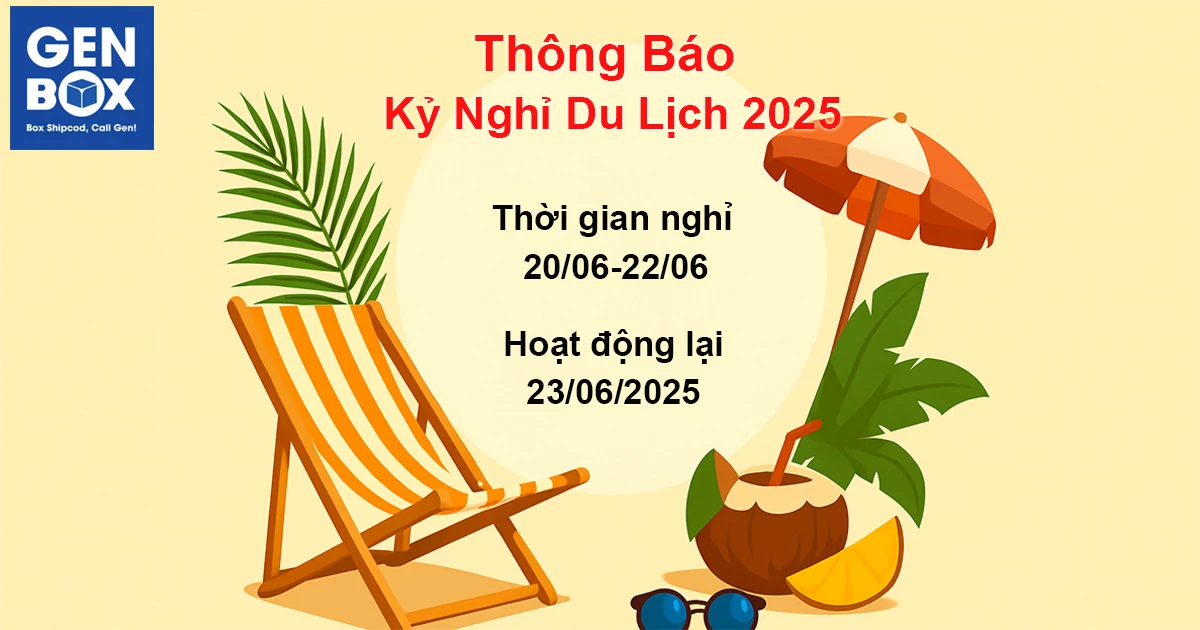 Thông Báo Kỳ Nghỉ Du Lịch Genbox 2025