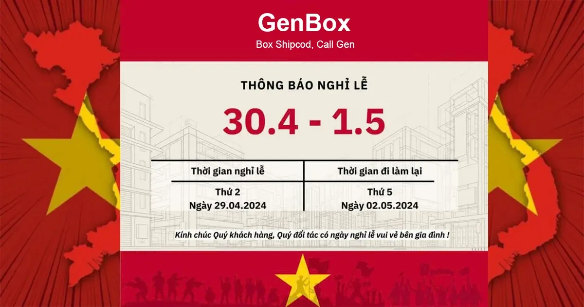 Thông Báo Lịch Nghỉ Lễ 30 Tháng 04 Năm 2025