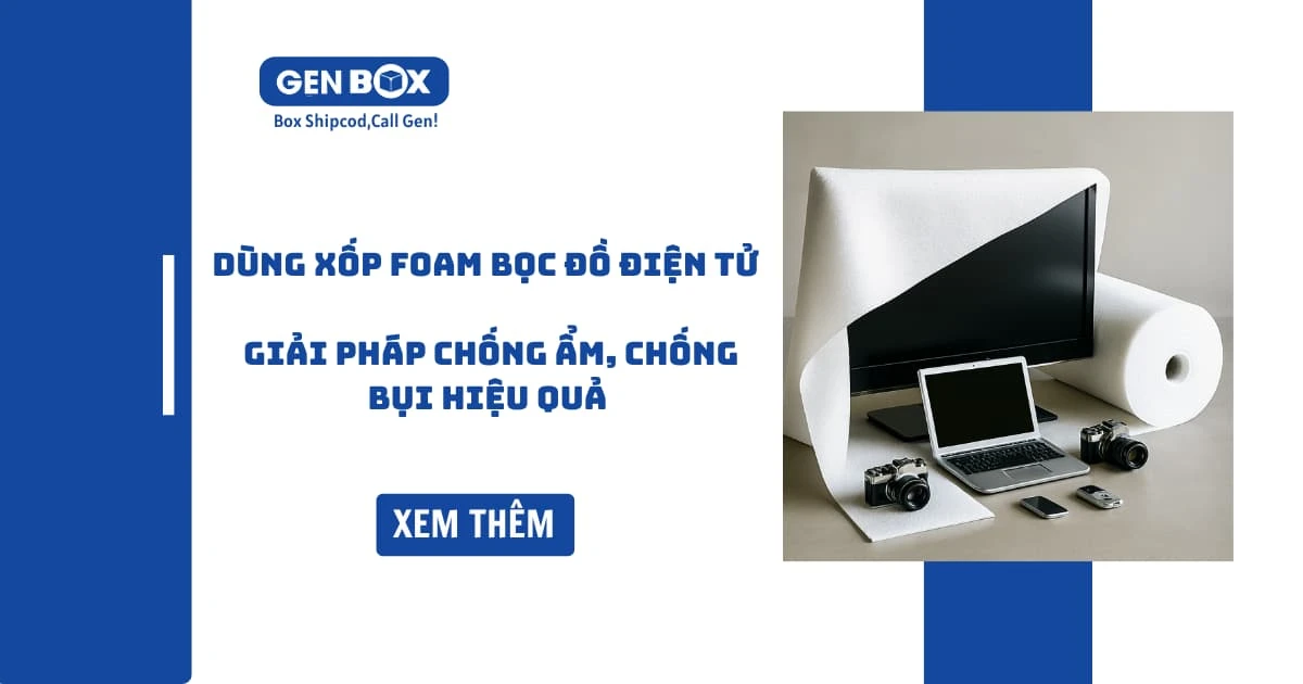 Dùng Xốp Foam Bọc Đồ Điện Tử – Giải Pháp Chống Ẩm, Chống Bụi Hiệu Quả
